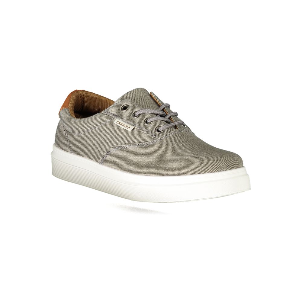 Gray Polyester Men Sneaker