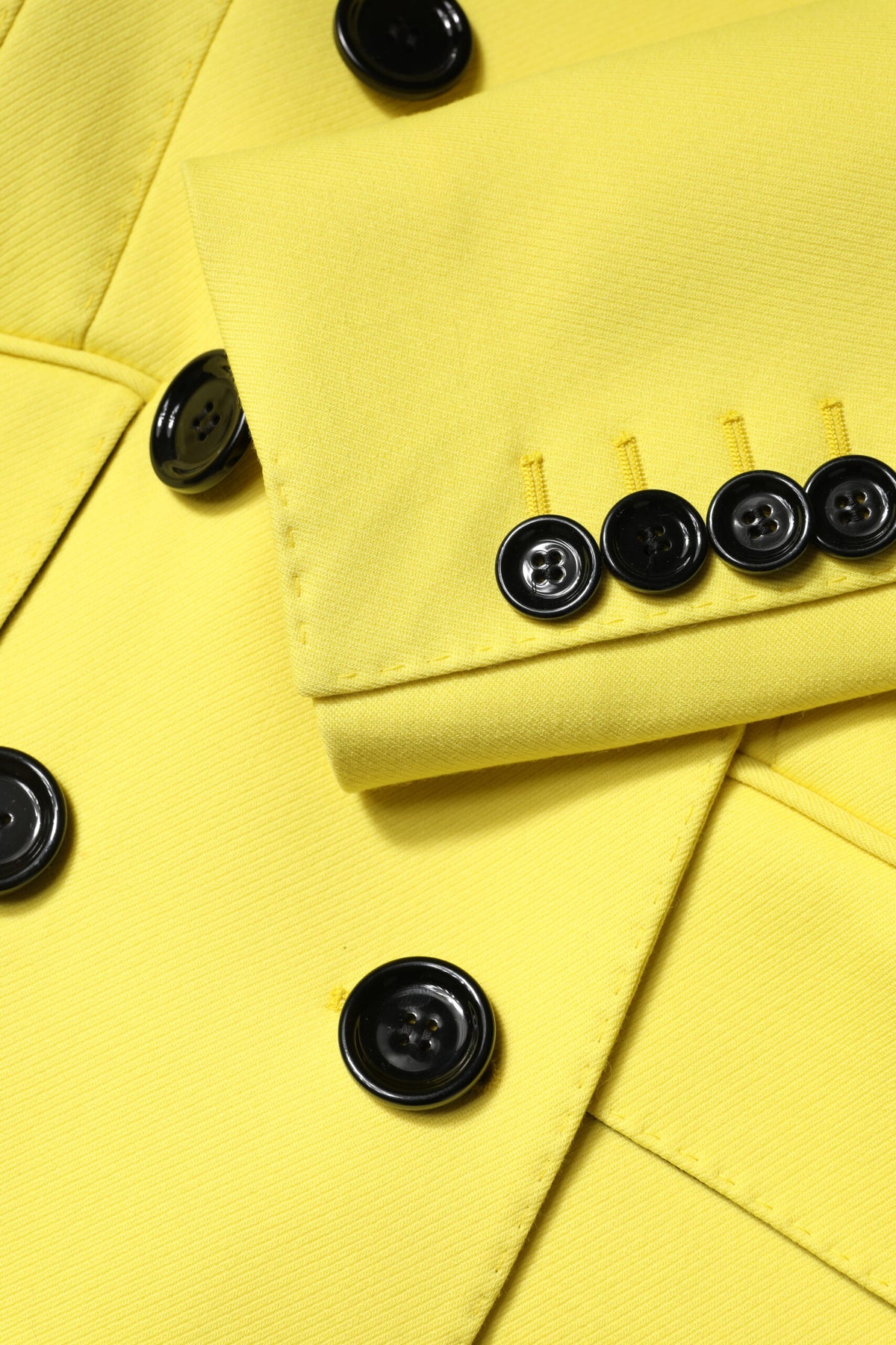 Dolce & Gabbana Yellow Double Breasted Trench Coat Jacket