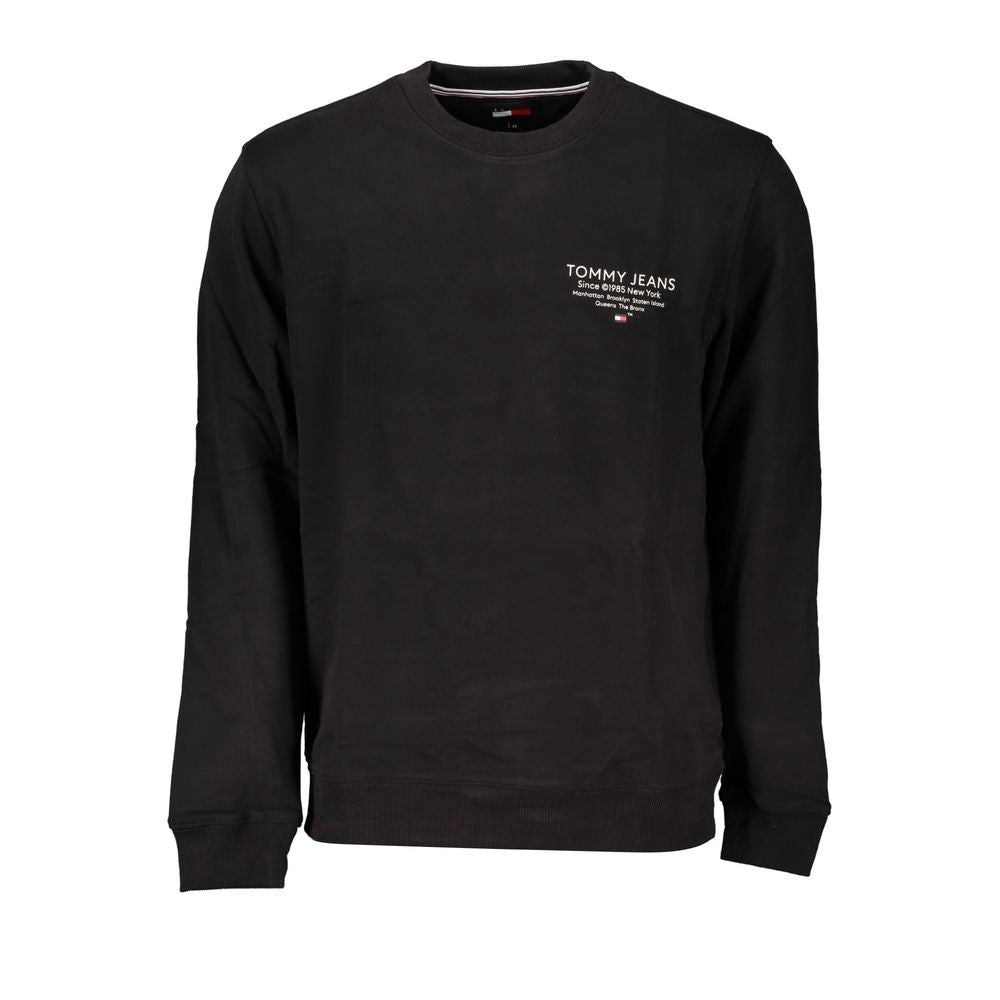 Tommy Hilfiger Black Cotton Men's Sweatshirt - Luxe Marca