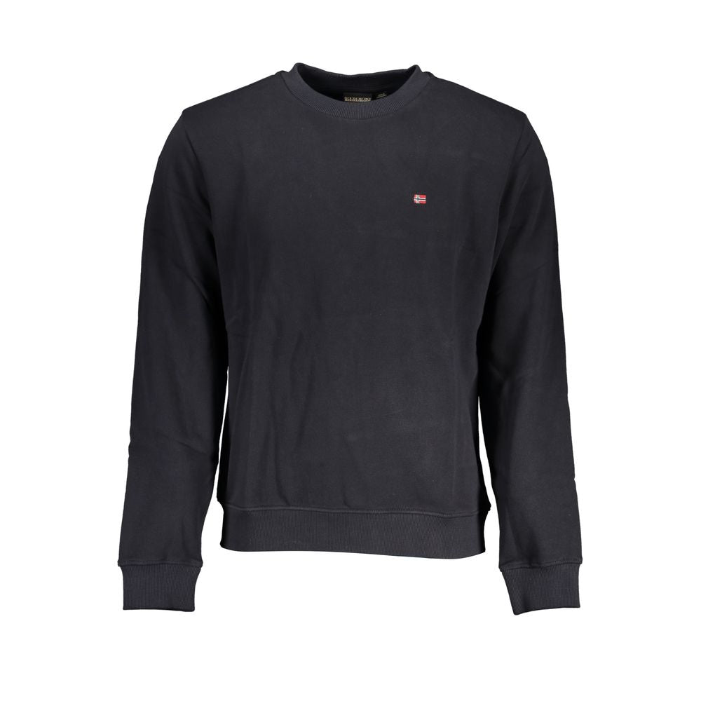 Napapijri Black Cotton Men Sweatshirt