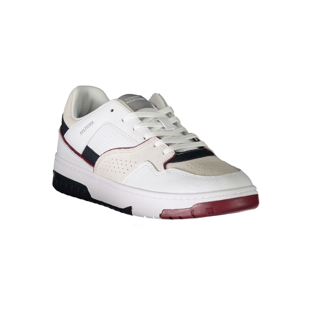 Tommy Hilfiger Bianco Polyurethane Men Sneaker - Luxe Marca