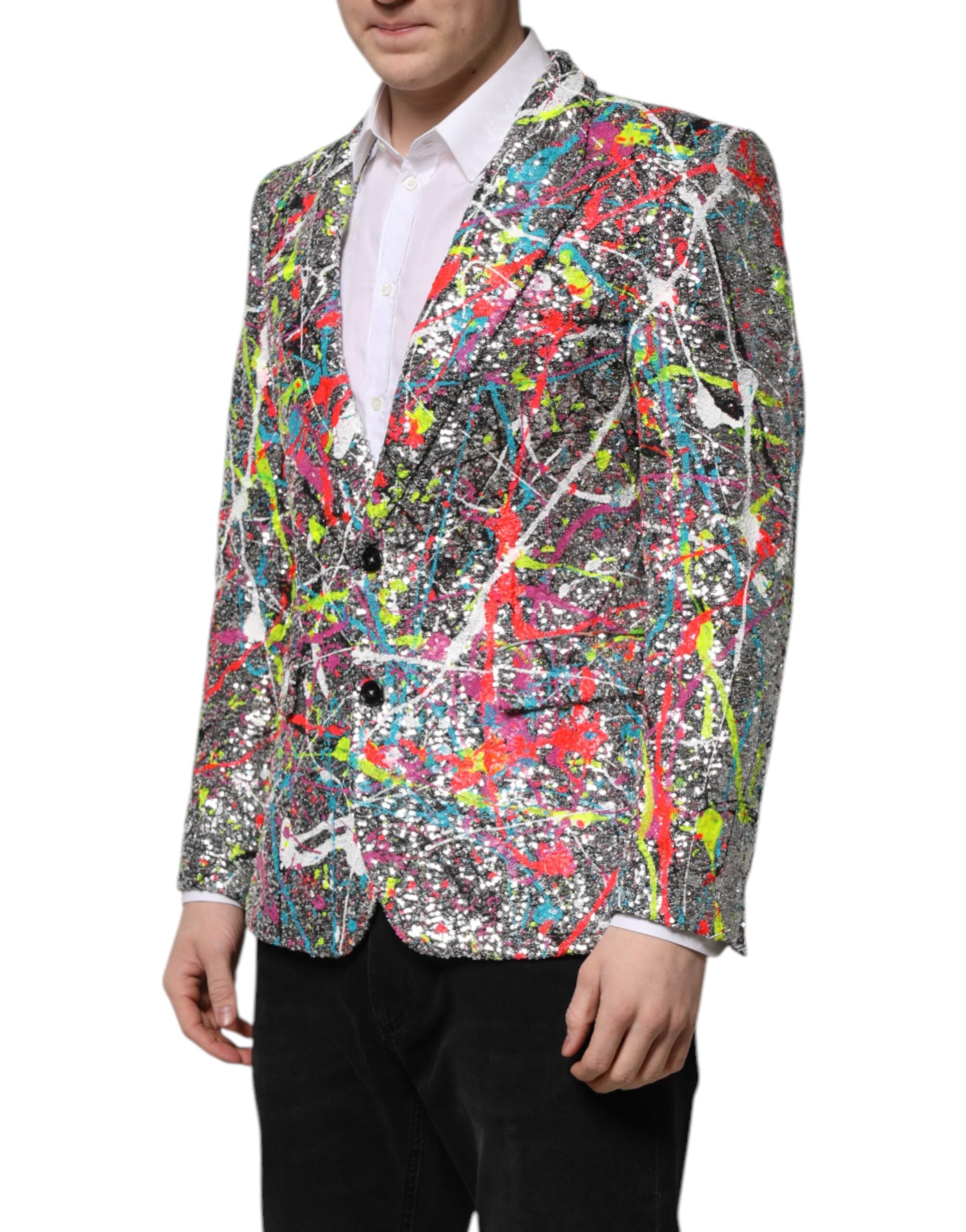 Multicolor Sequined SICILIA Coat Blazer
