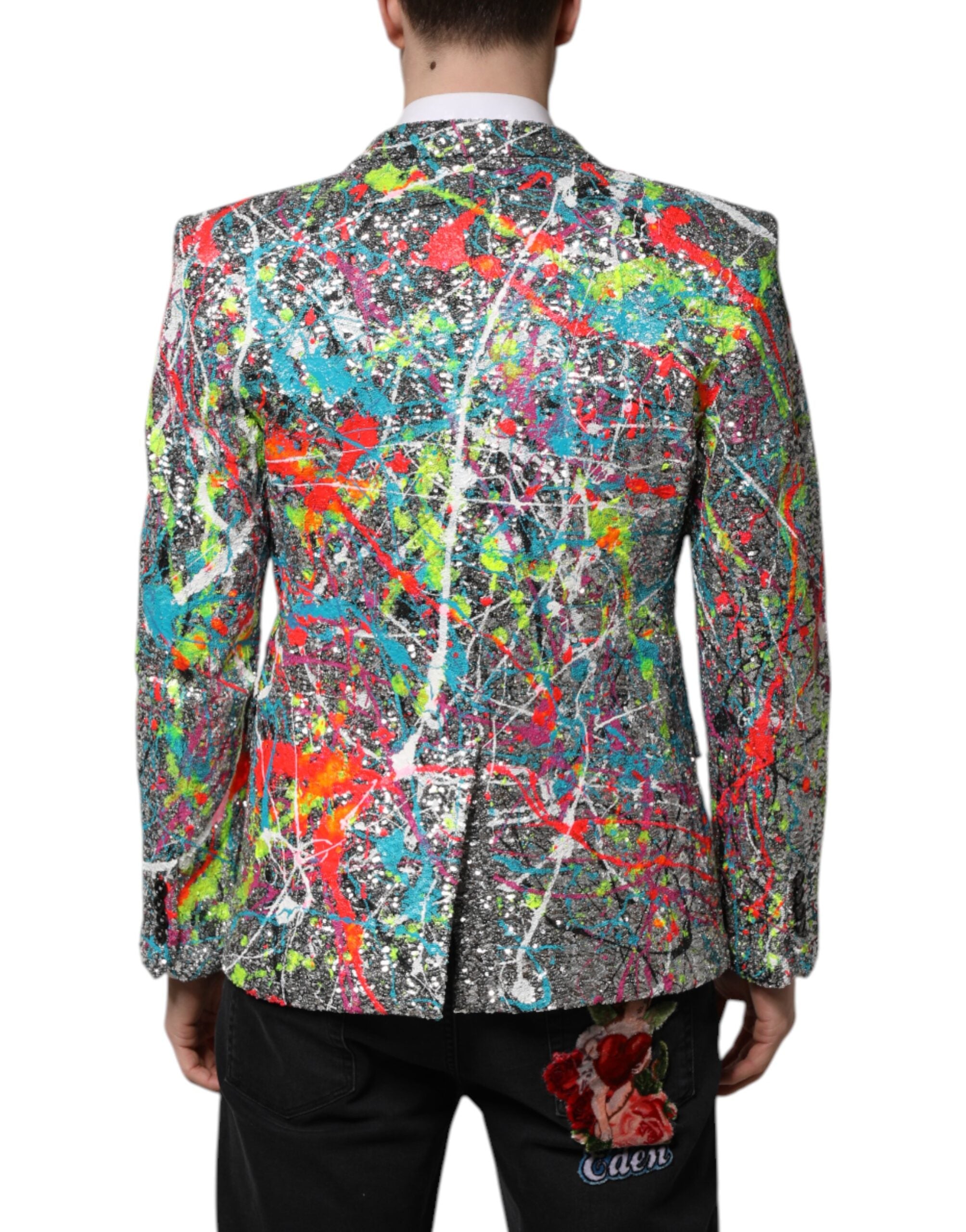 Multicolor Sequined SICILIA Coat Blazer