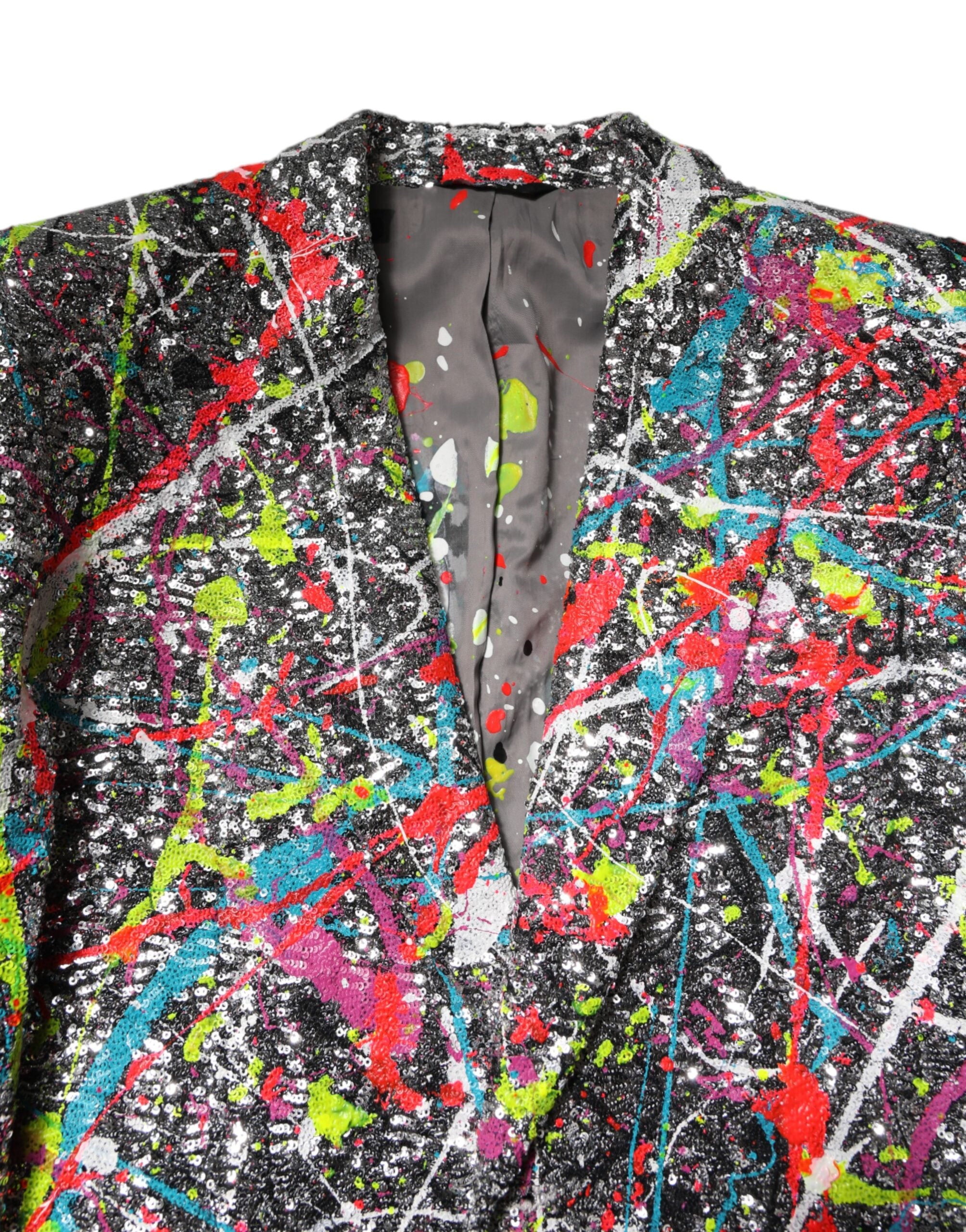 Multicolor Sequined SICILIA Coat Blazer