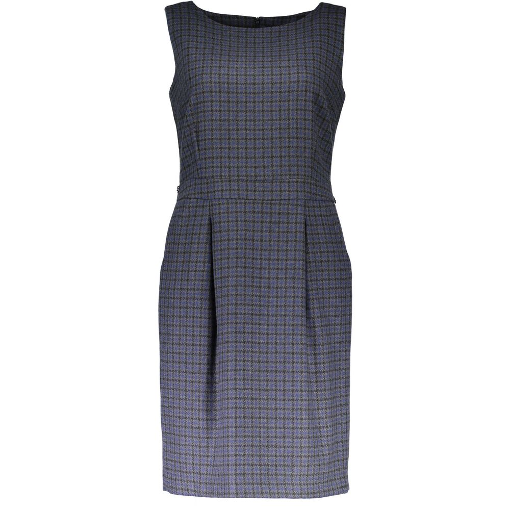 Blue Wool Women Dress