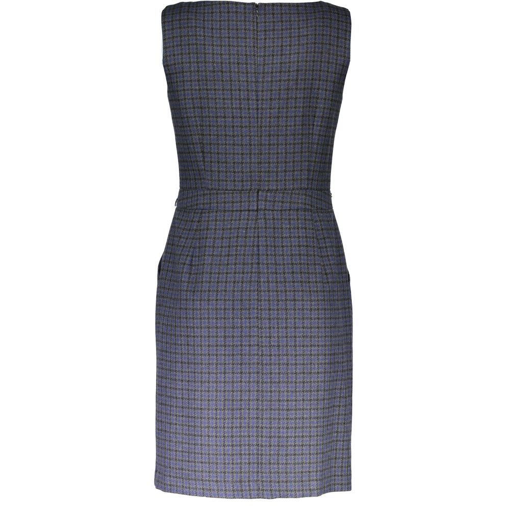 Blue Wool Women Dress