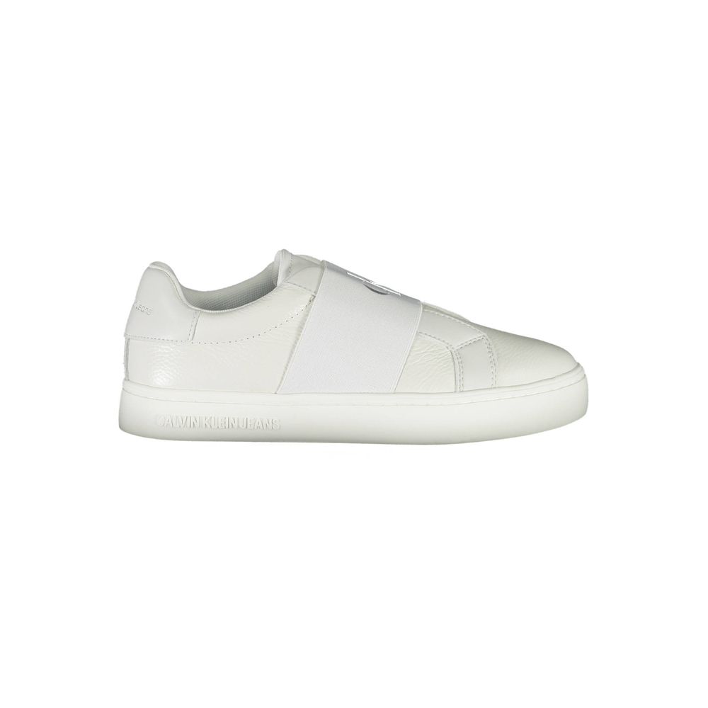 Calvin Klein Bianco Leather Women Sneaker - Luxe Marca