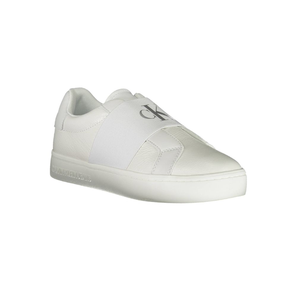 Calvin Klein Bianco Leather Women Sneaker - Luxe Marca