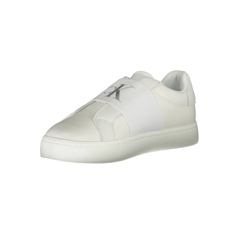 Calvin Klein Bianco Leather Women Sneaker - Luxe Marca