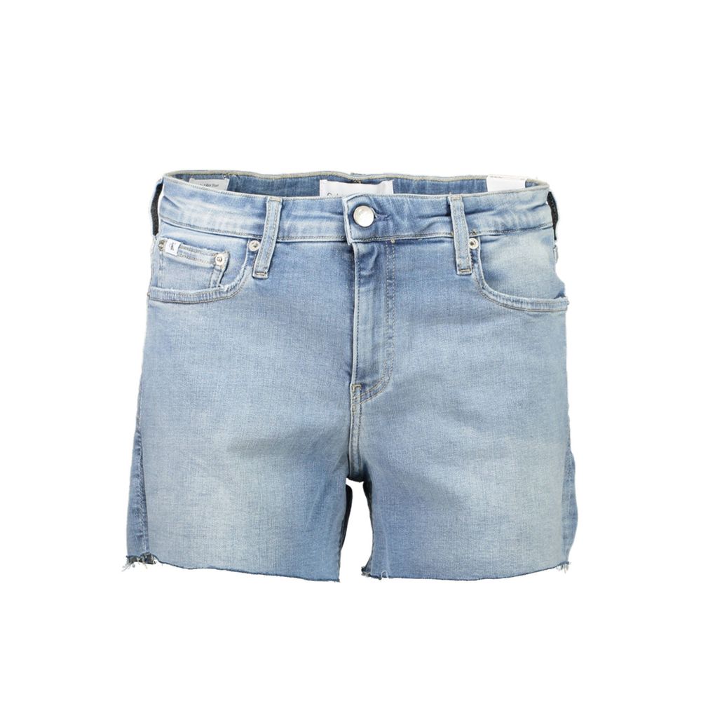 Calvin Klein Azzurro Cotton Women's Shorts - Luxe Marca