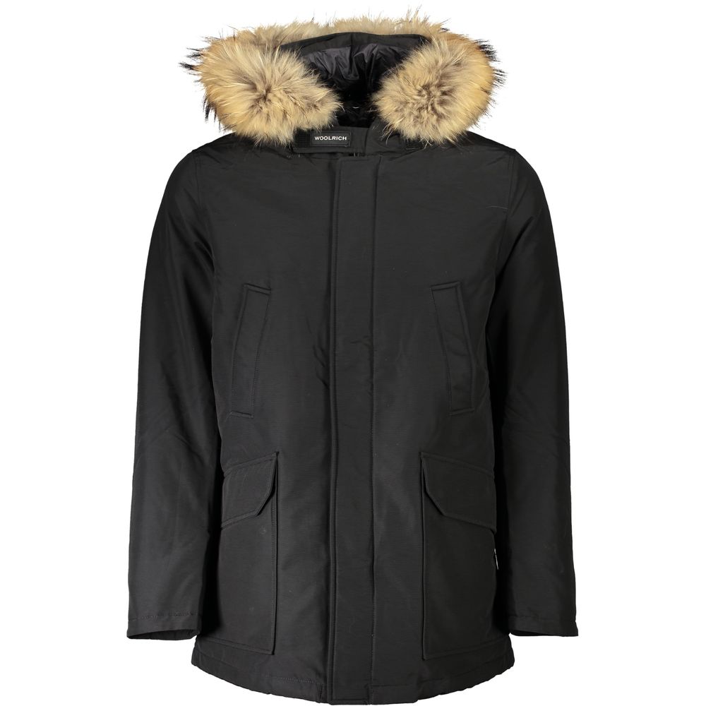 Woolrich Black Cotton Men Jacket - Luxe Marca