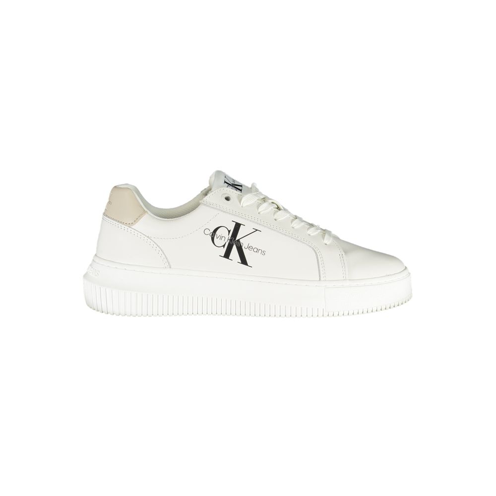 Calvin Klein Bianco Leather Women Sneaker - Luxe Marca