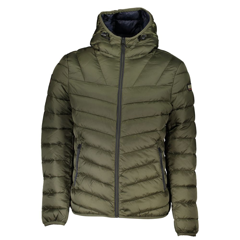 Napapijri Verde Poliammide Men's Jacket - Luxe Marca