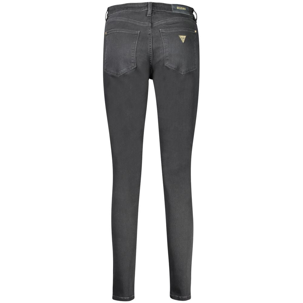 بنطلون جينز وبنطلون جينز قطني أسود من Guess Jeans