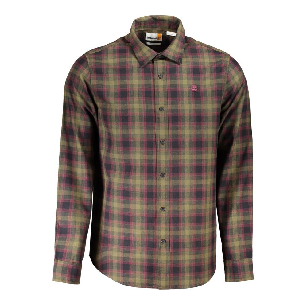 Timberland Verde Cotton Men Shirt - Luxe Marca
