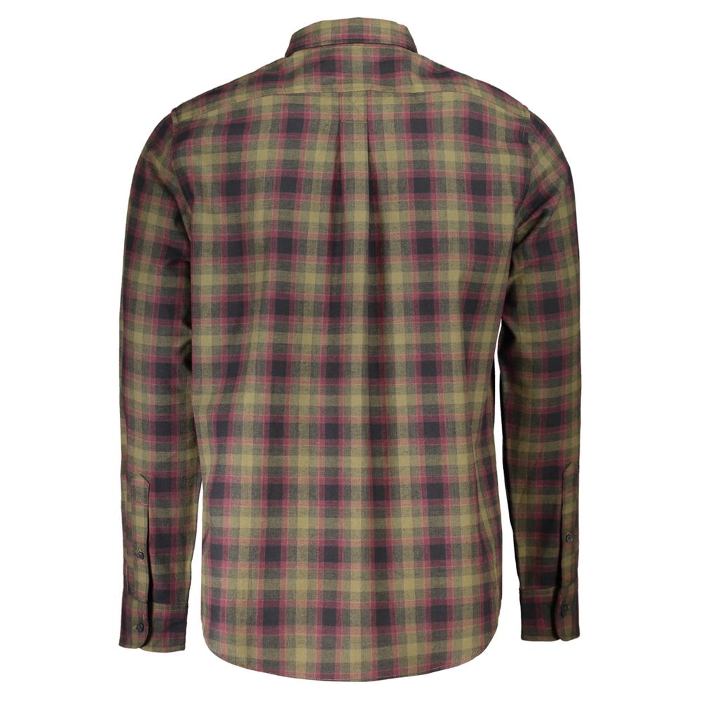 Timberland Verde Cotton Men Shirt - Luxe Marca