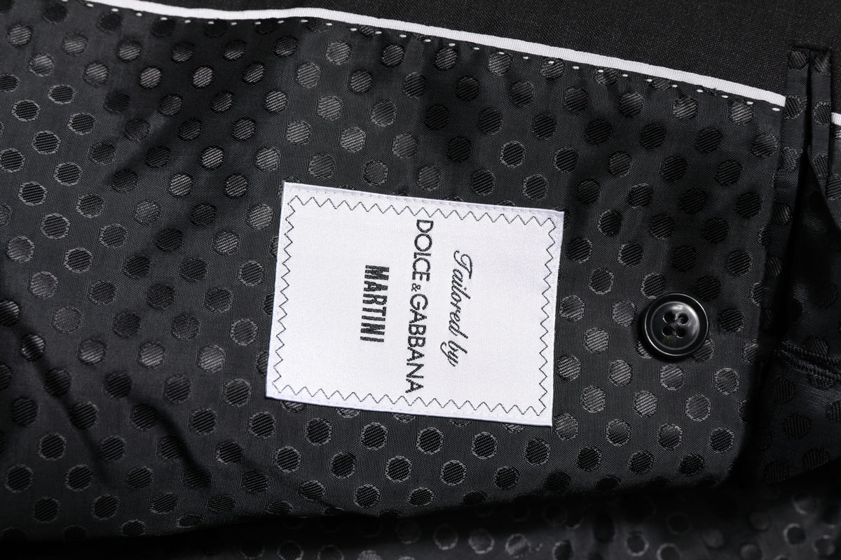 Dolce & Gabbana Dark Gray MARTINI Single Breasted Jacket