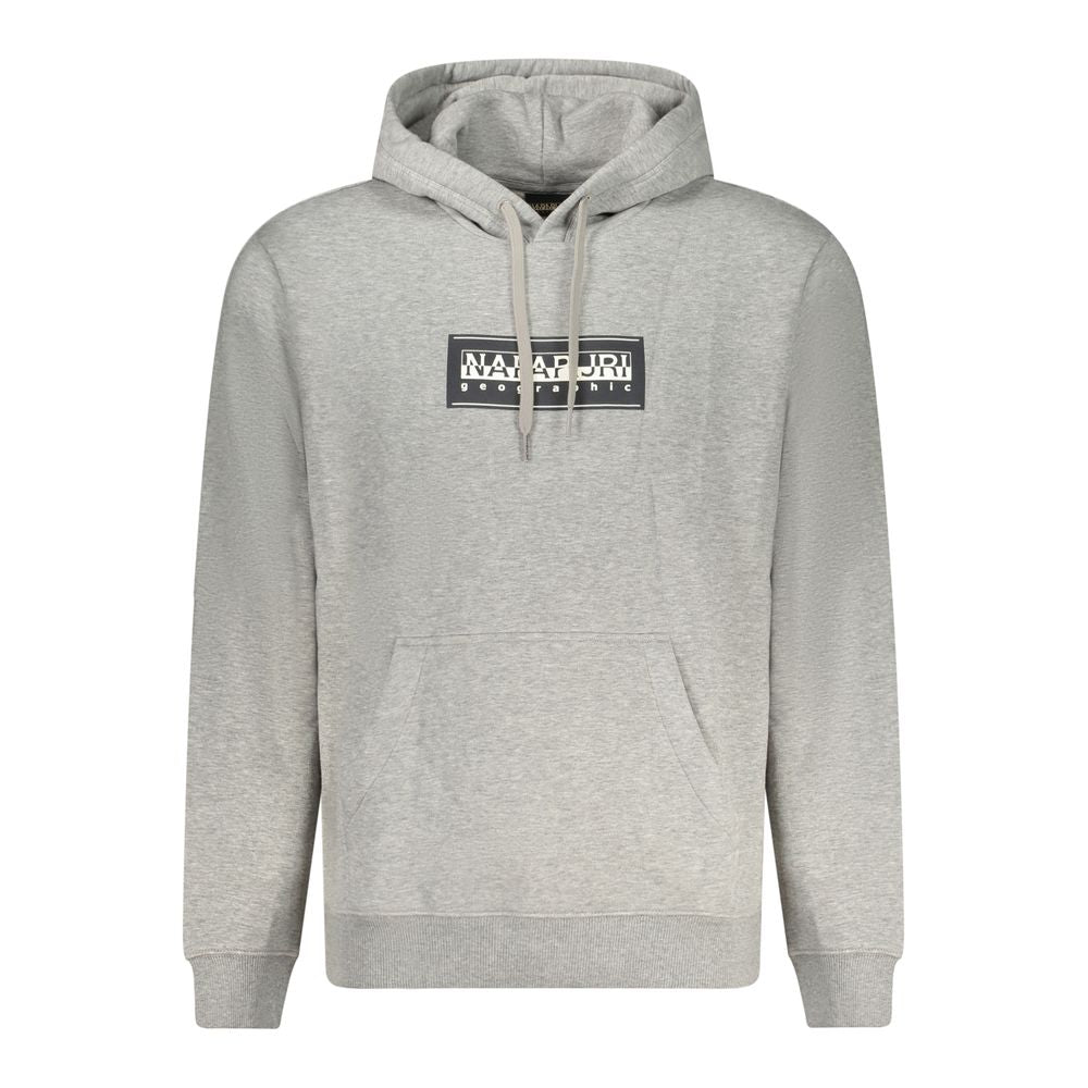 Napapijri Grigio Cotton Men Sweatshirt