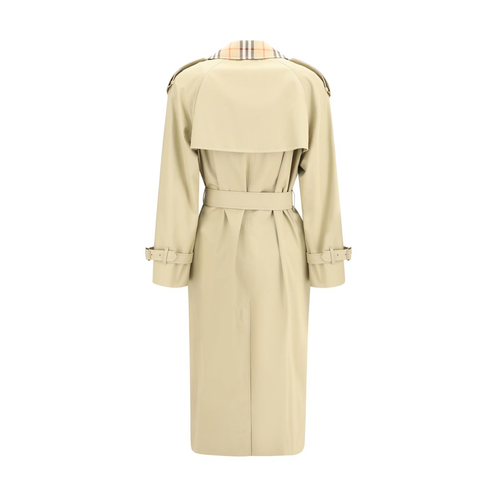 Castleford Trench Coat with Archive Check collar