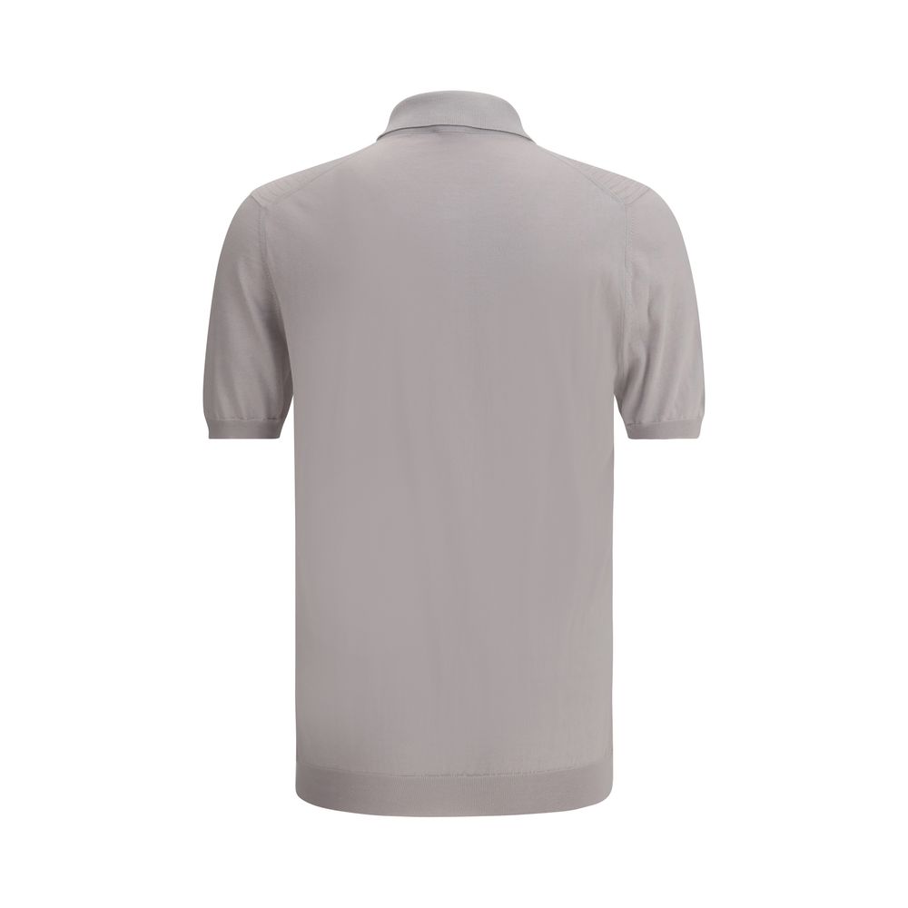 Ribbed Polo Shirt