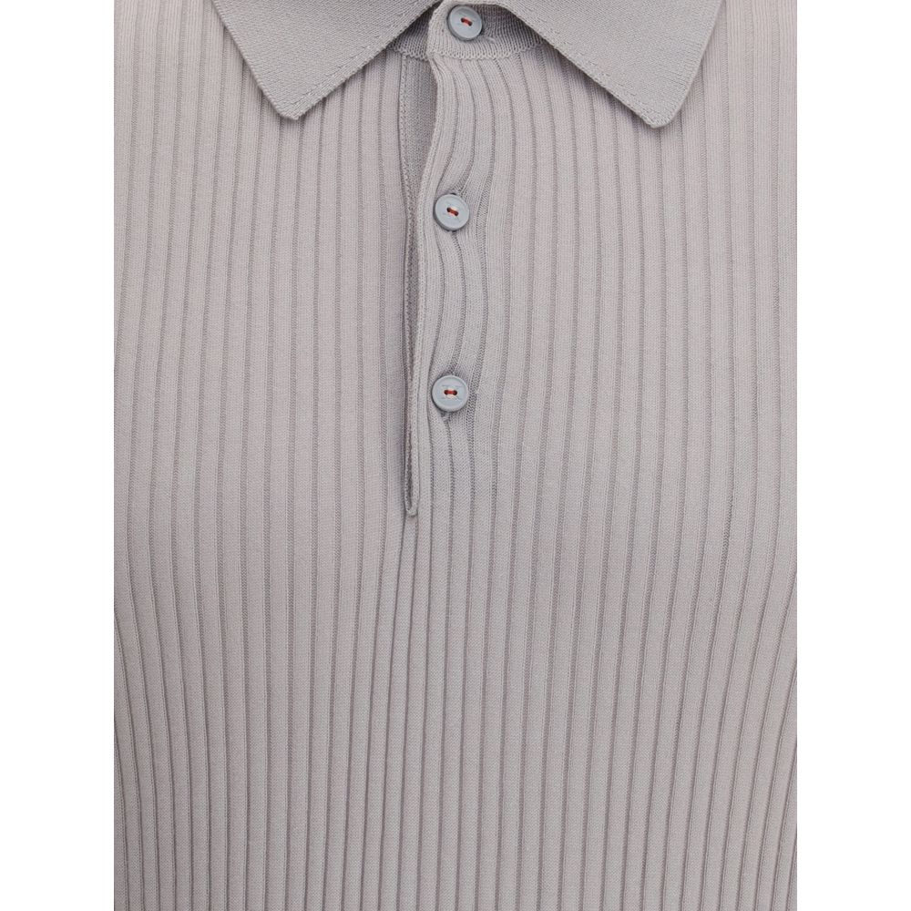 Ribbed Polo Shirt