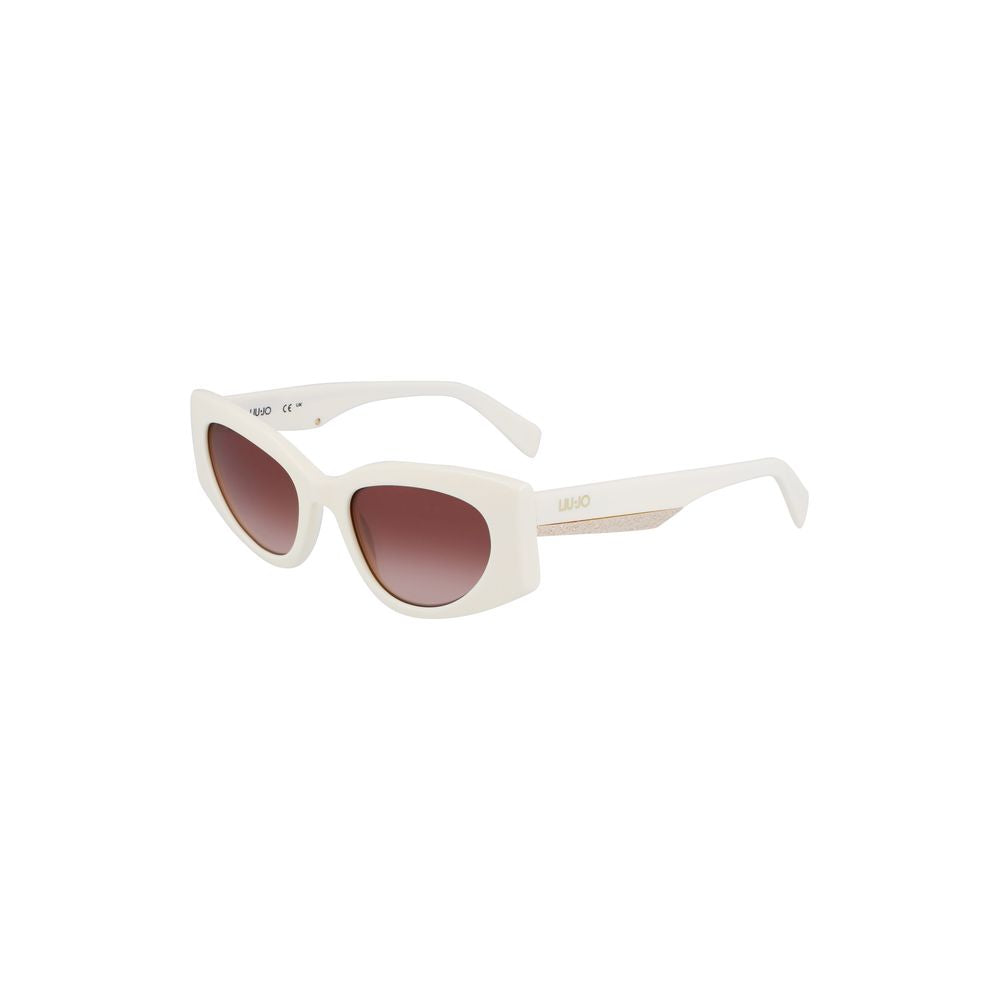 White Haircalf Women Sunglass