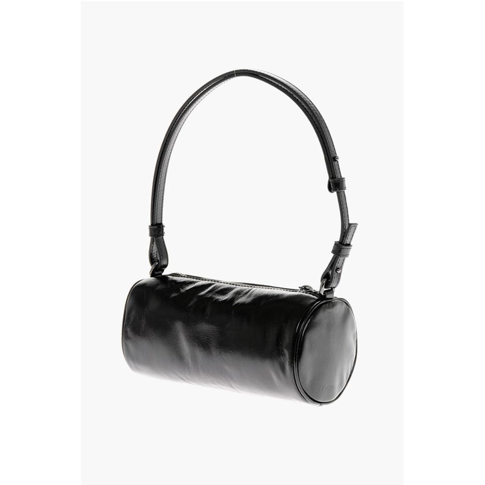 Leather TORPEDO Mini Bag with Silver Tone Logo