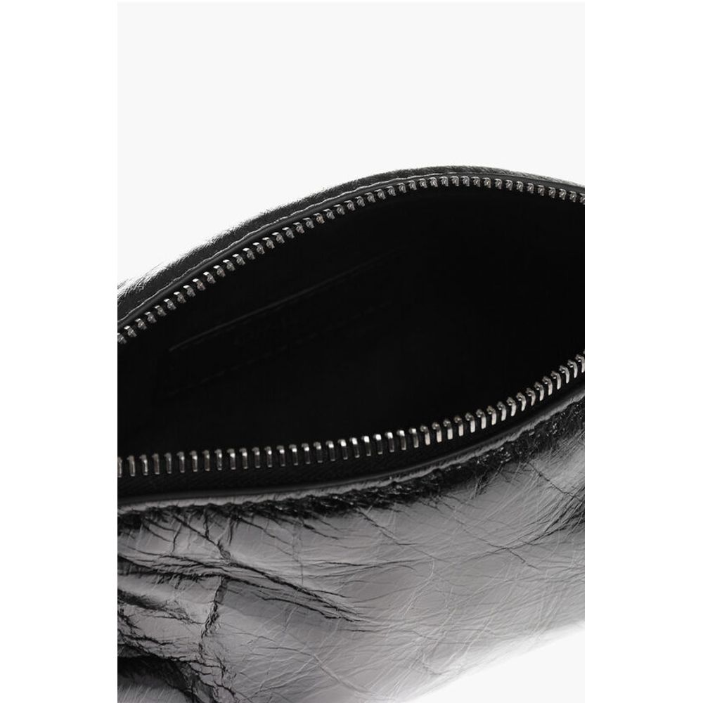 Leather TORPEDO Mini Bag with Silver Tone Logo