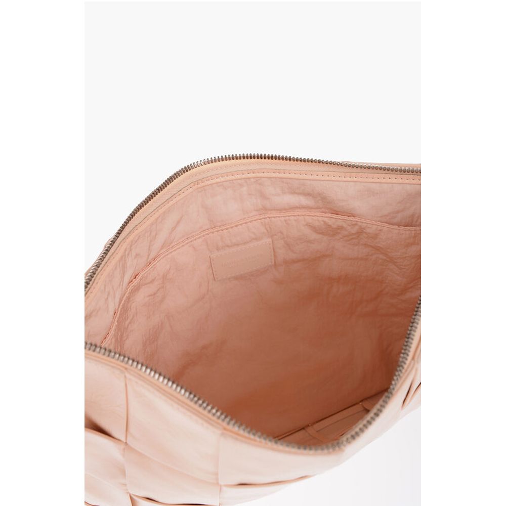 Braided Design Leather Clutch
