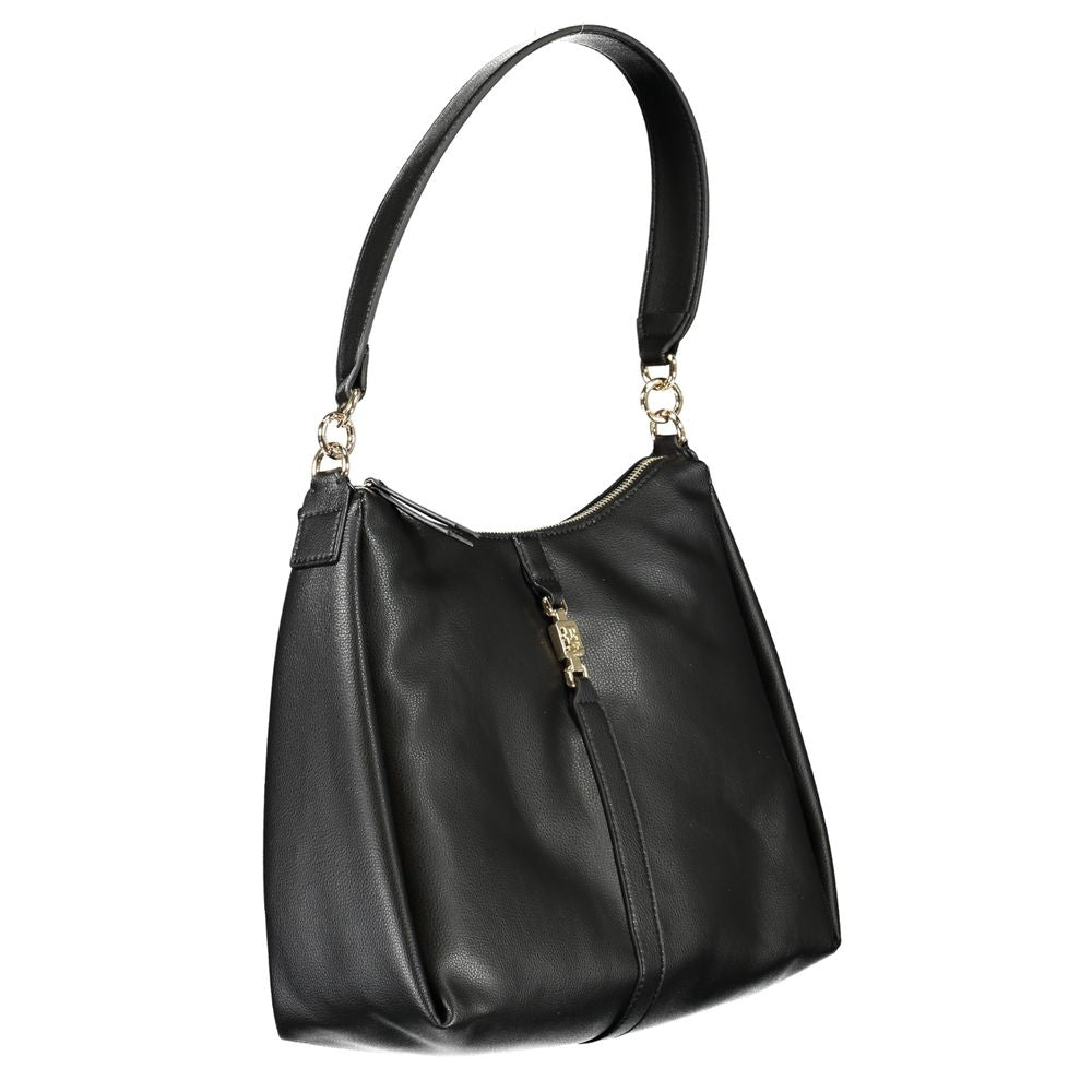 Tommy Hilfiger Black Polyester Women Shoulder Bag - Luxe Marca