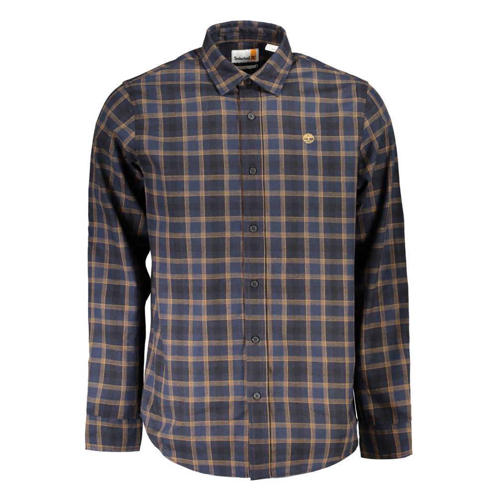 Timberland Blue Cotton Men's Shirt - Luxe Marca