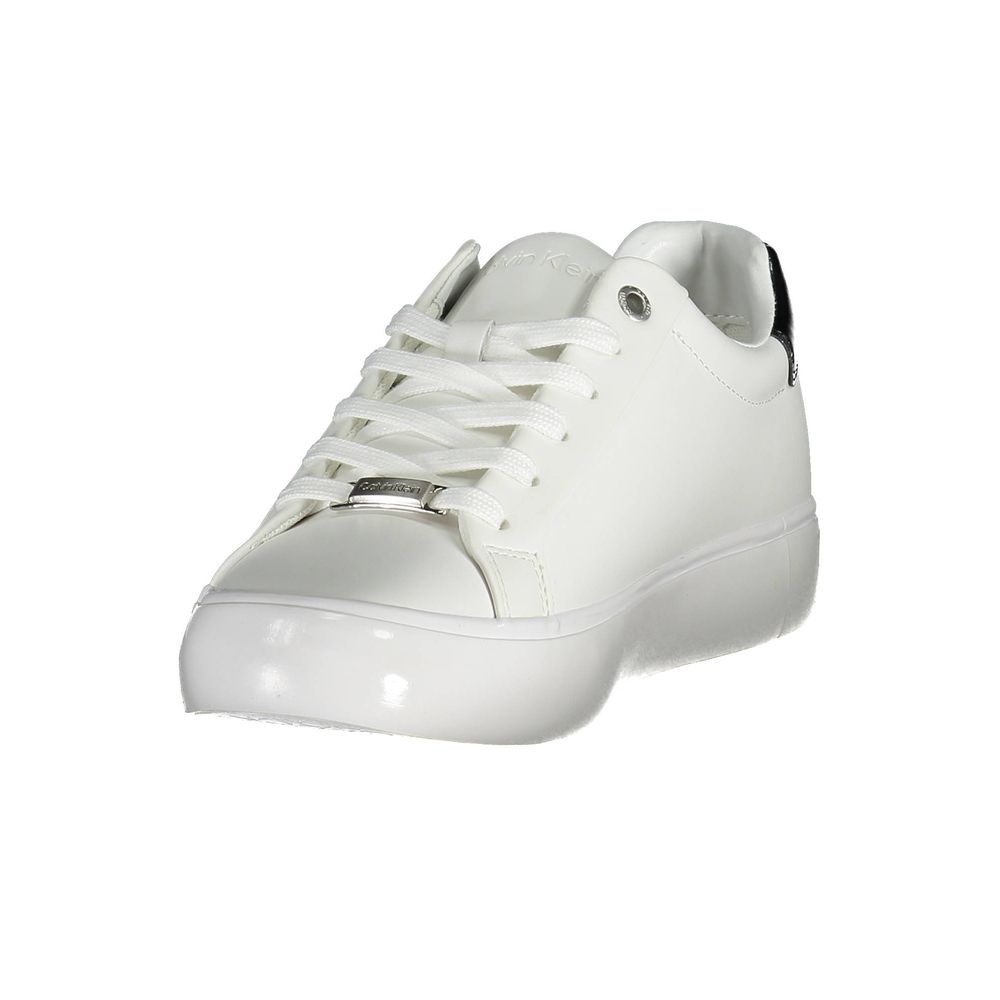 Calvin Klein Bianco Pelle Women Sneaker - Luxe Marca
