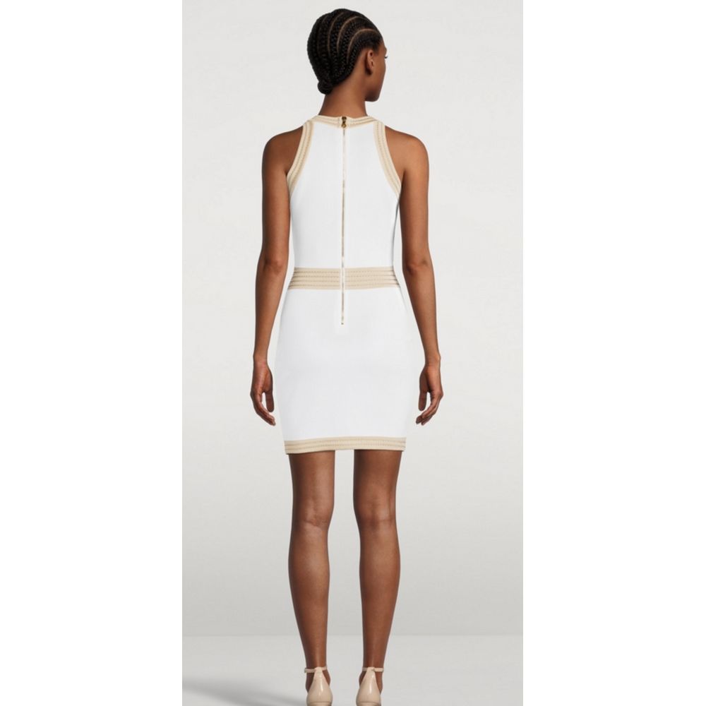 White Viscose Women's Dress