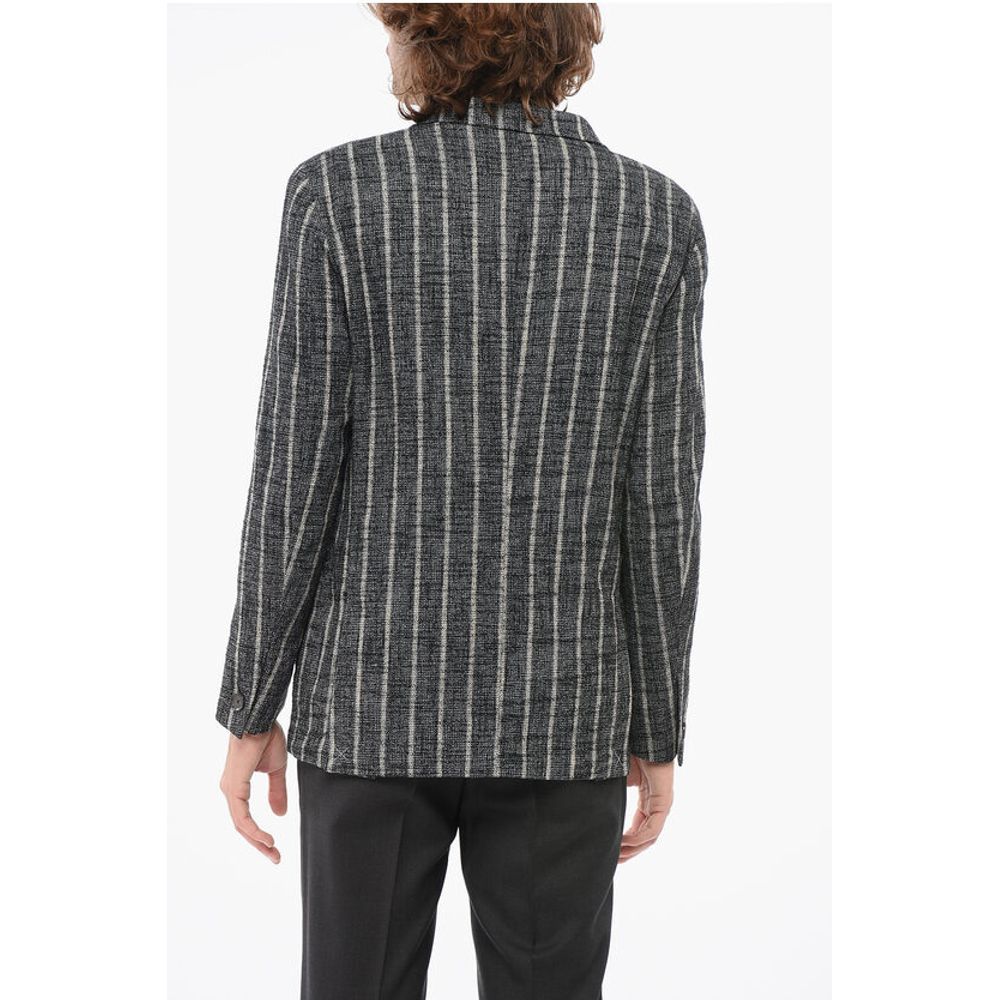 CC COLLECTION Unlined Striped RESET Double-breasted Blazer
