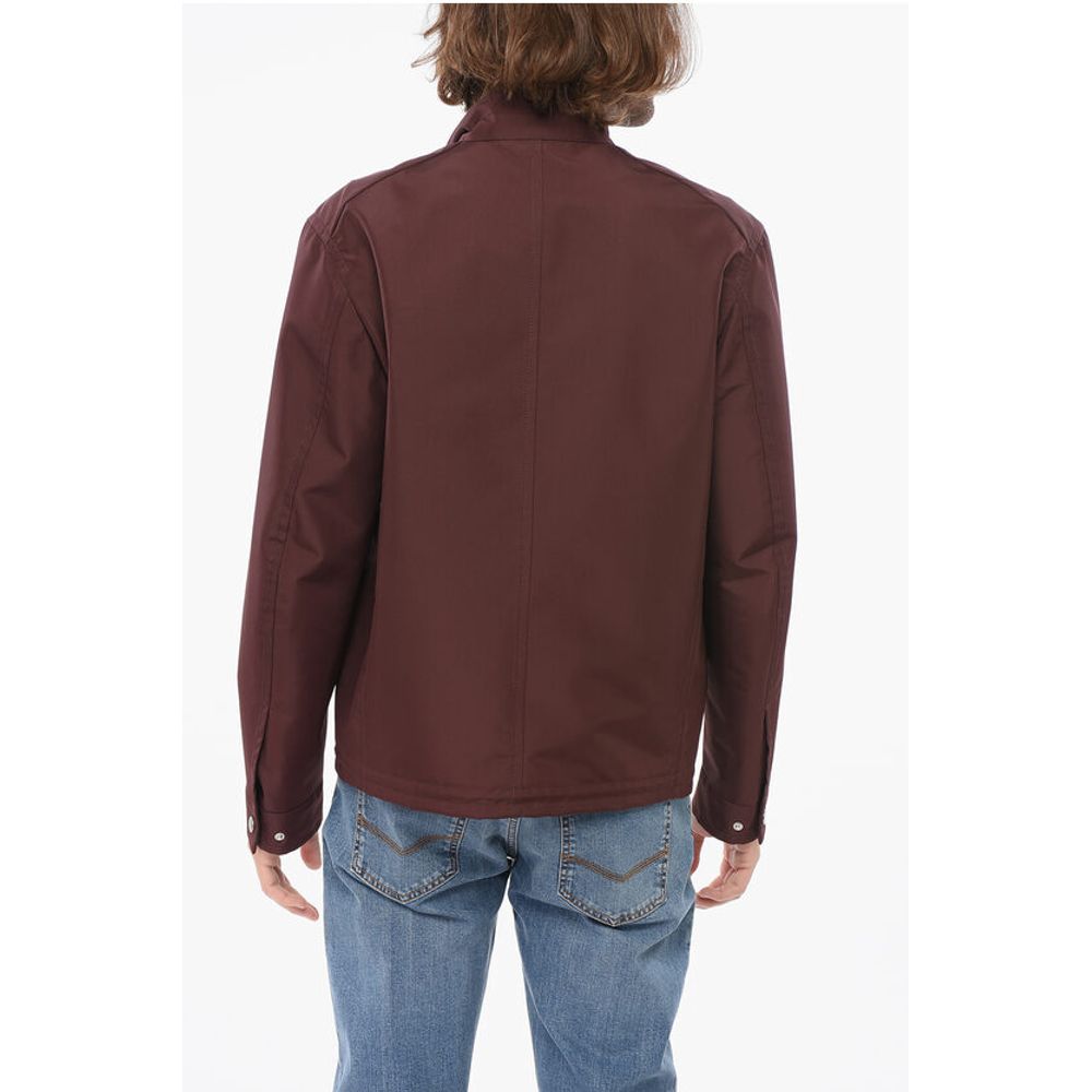Button-down Neck Windbreaker Jacket
