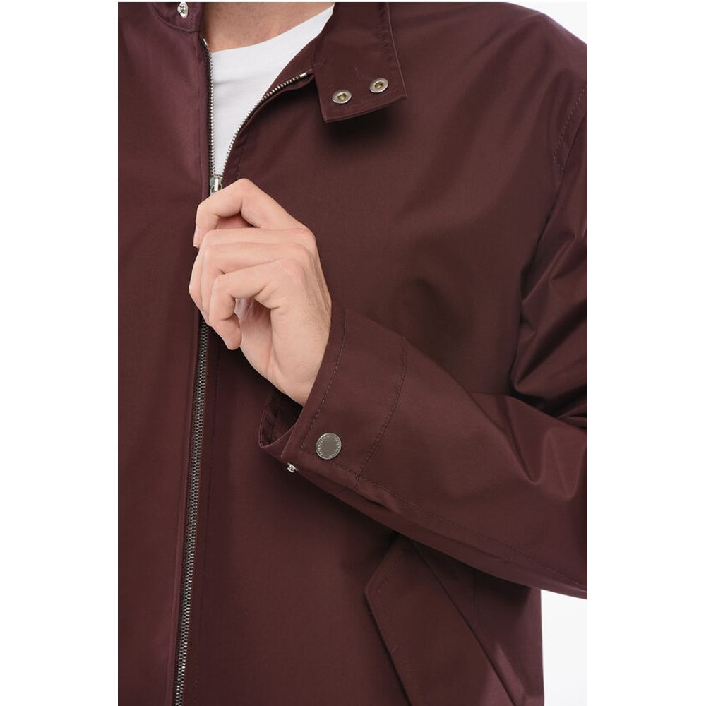Button-down Neck Windbreaker Jacket
