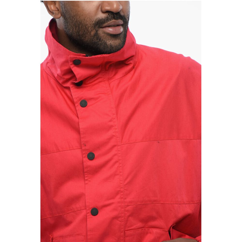 Cotton Blend Windbreaker with Back Embossed Logo
