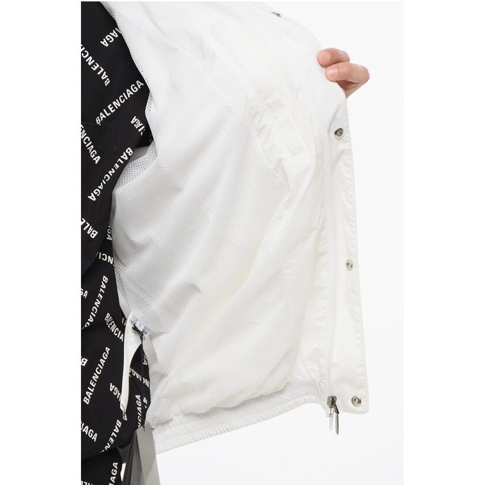 Nylon Windbreaker with Embroidered Logo
