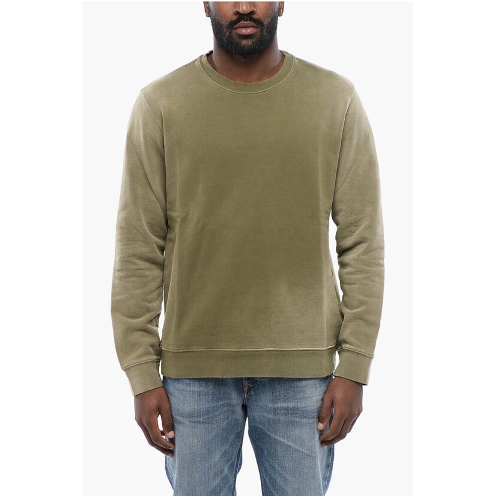 Brushed Cotton Crewneck Sweater