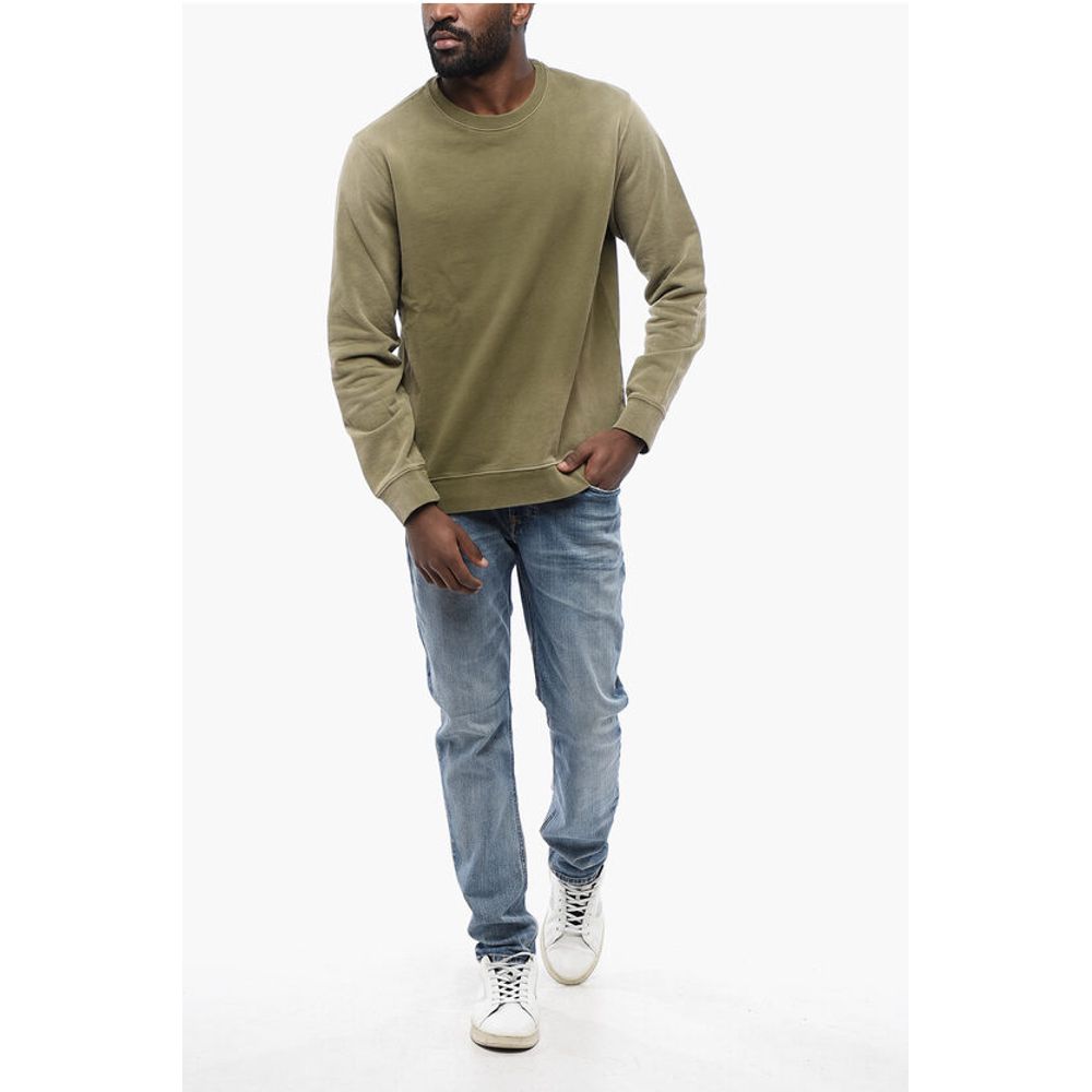 Brushed Cotton Crewneck Sweater