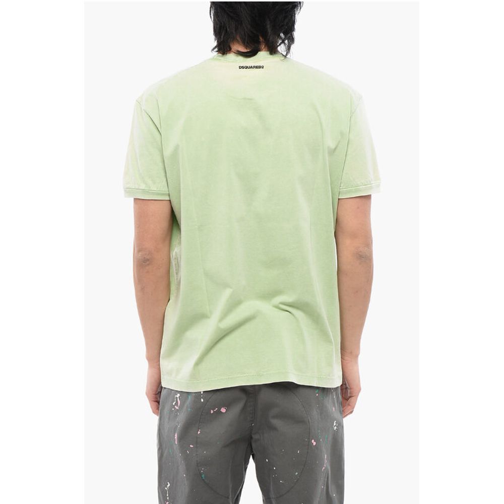 Beach Print Muscle Fit T-shirt