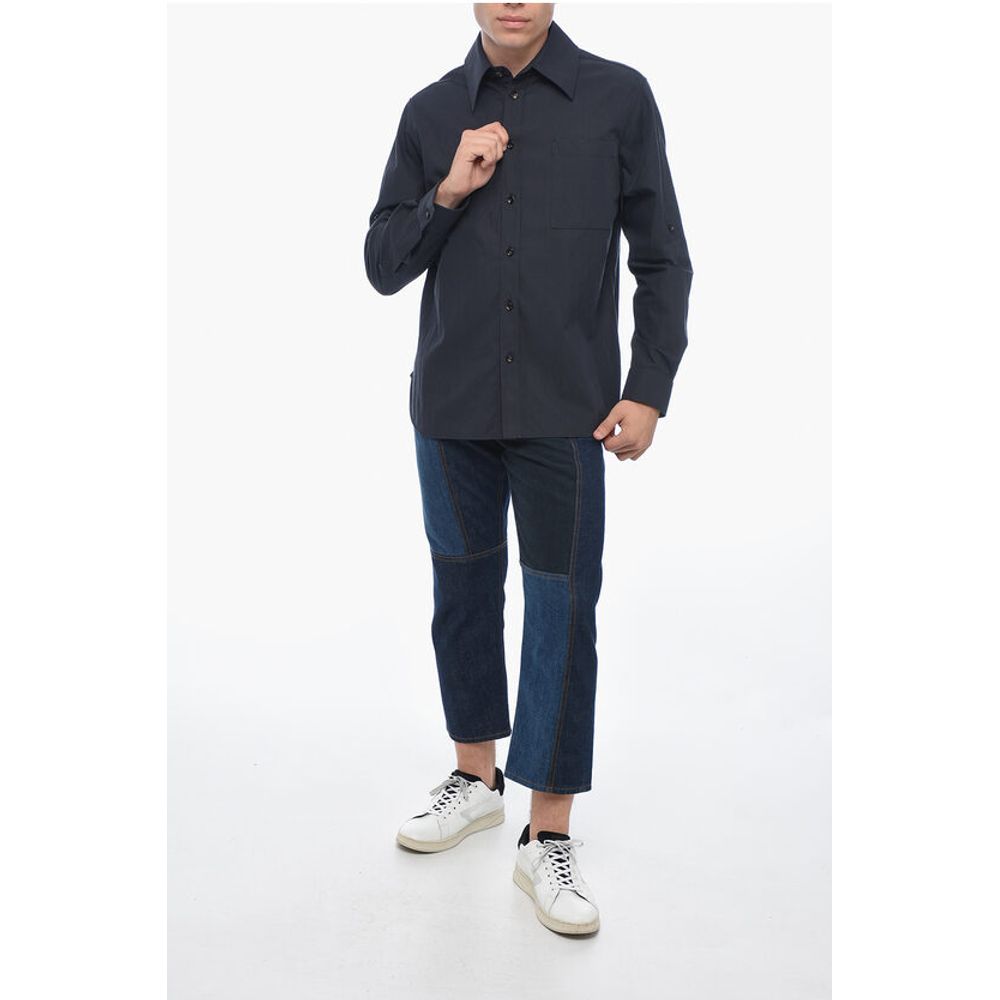 Cotton Shirt with Breast-pocket