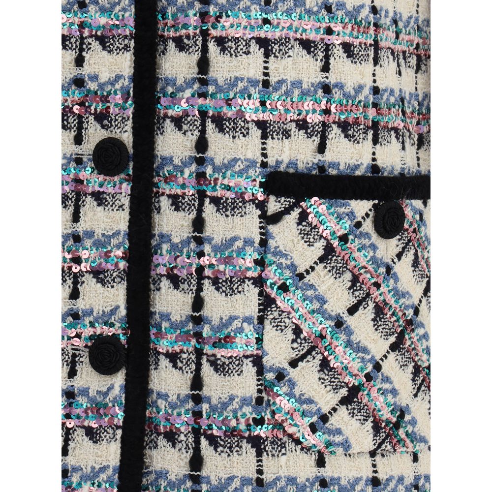 Tweed Vest with sequins