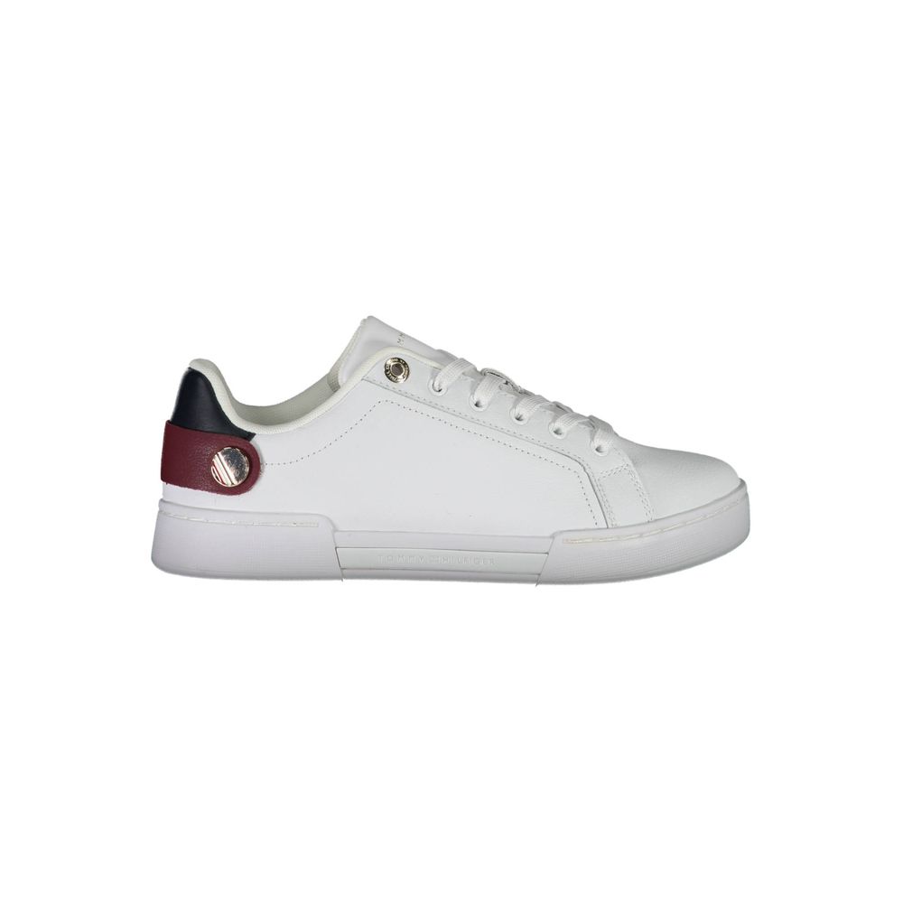 Tommy Hilfiger Bianco Polyurethane Women Sneaker - Luxe Marca