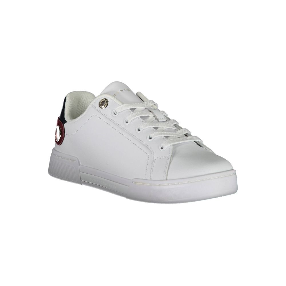 Tommy Hilfiger Bianco Polyurethane Women Sneaker - Luxe Marca