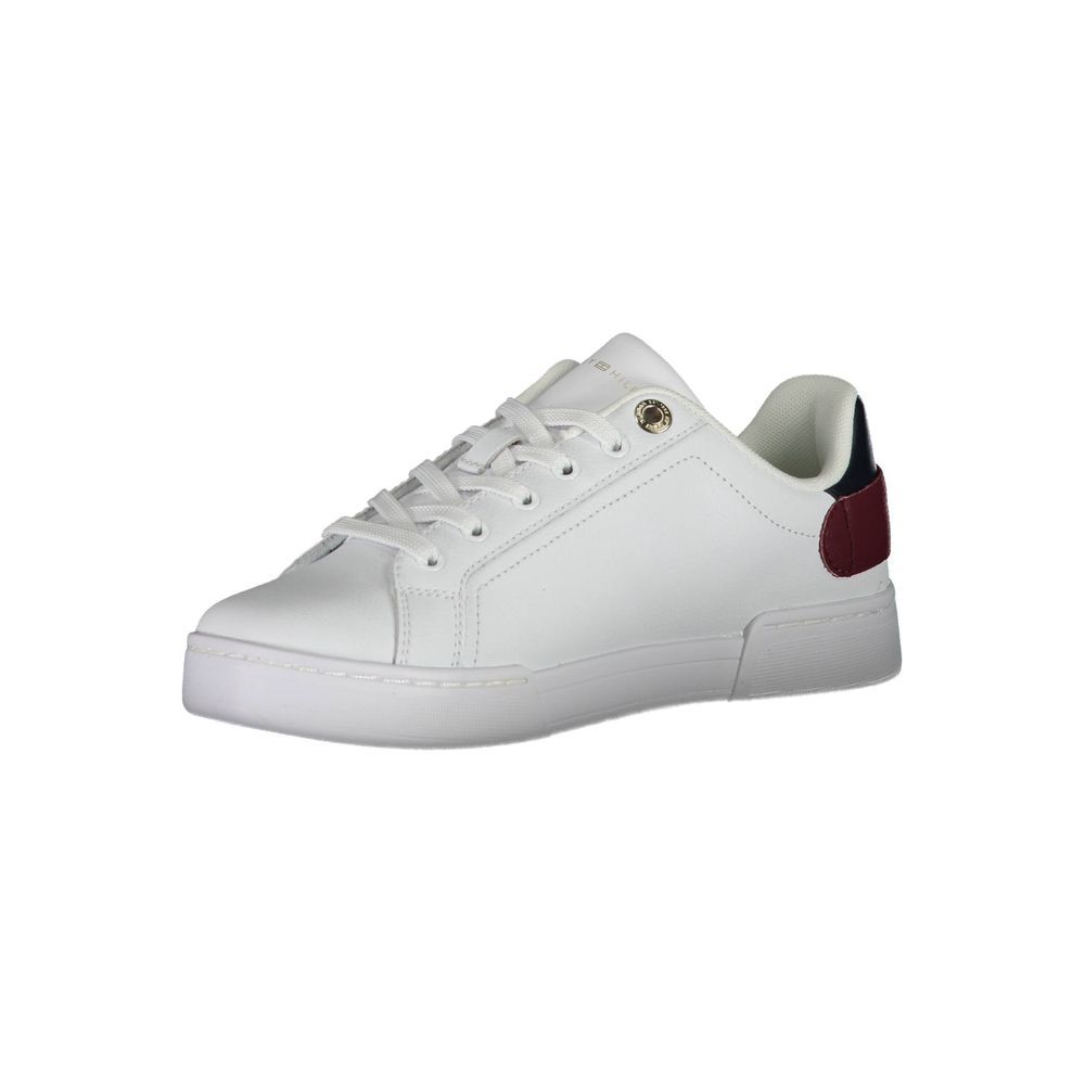 Tommy Hilfiger Bianco Polyurethane Women Sneaker - Luxe Marca