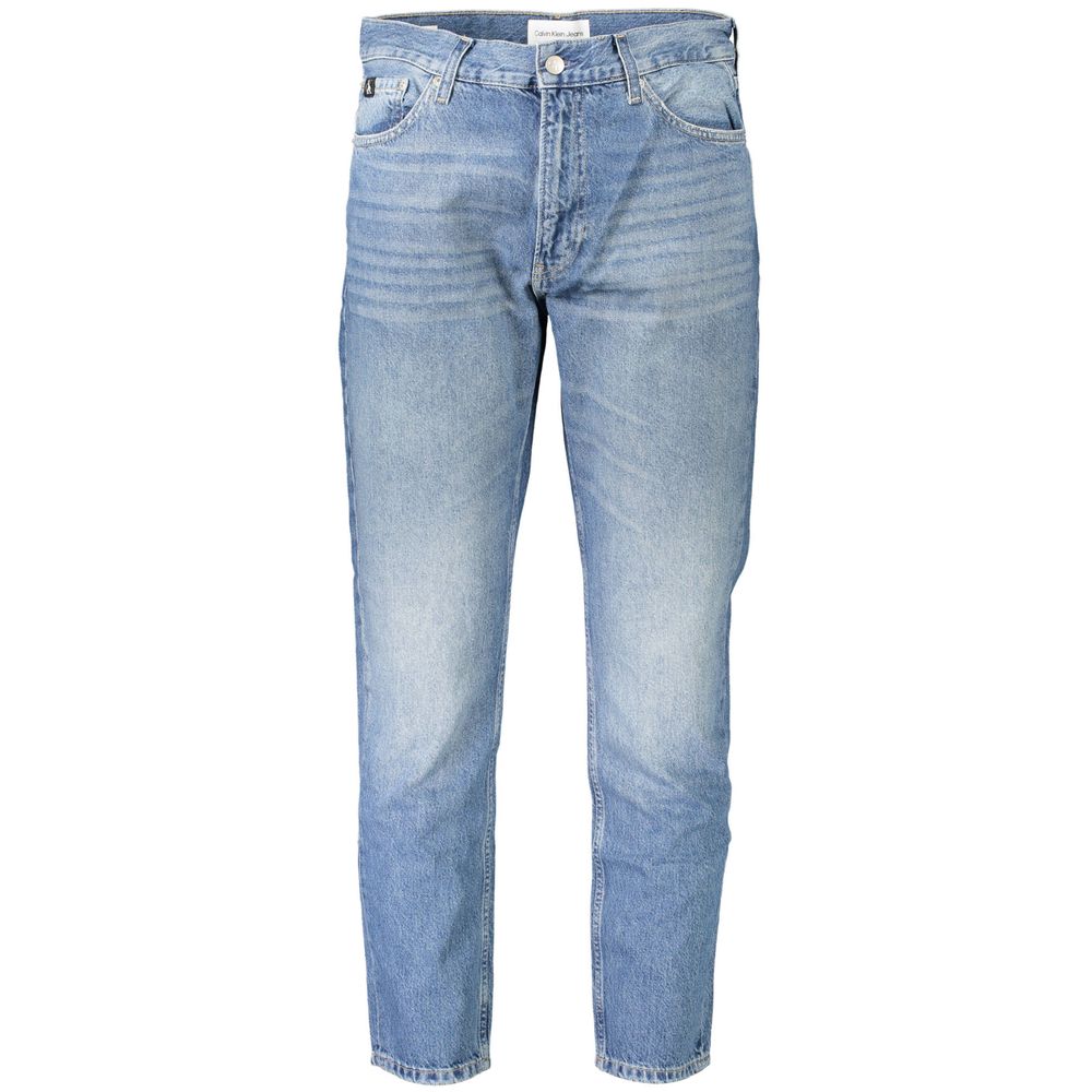 Calvin Klein Blu Cotton Mens Jeans - Luxe Marca