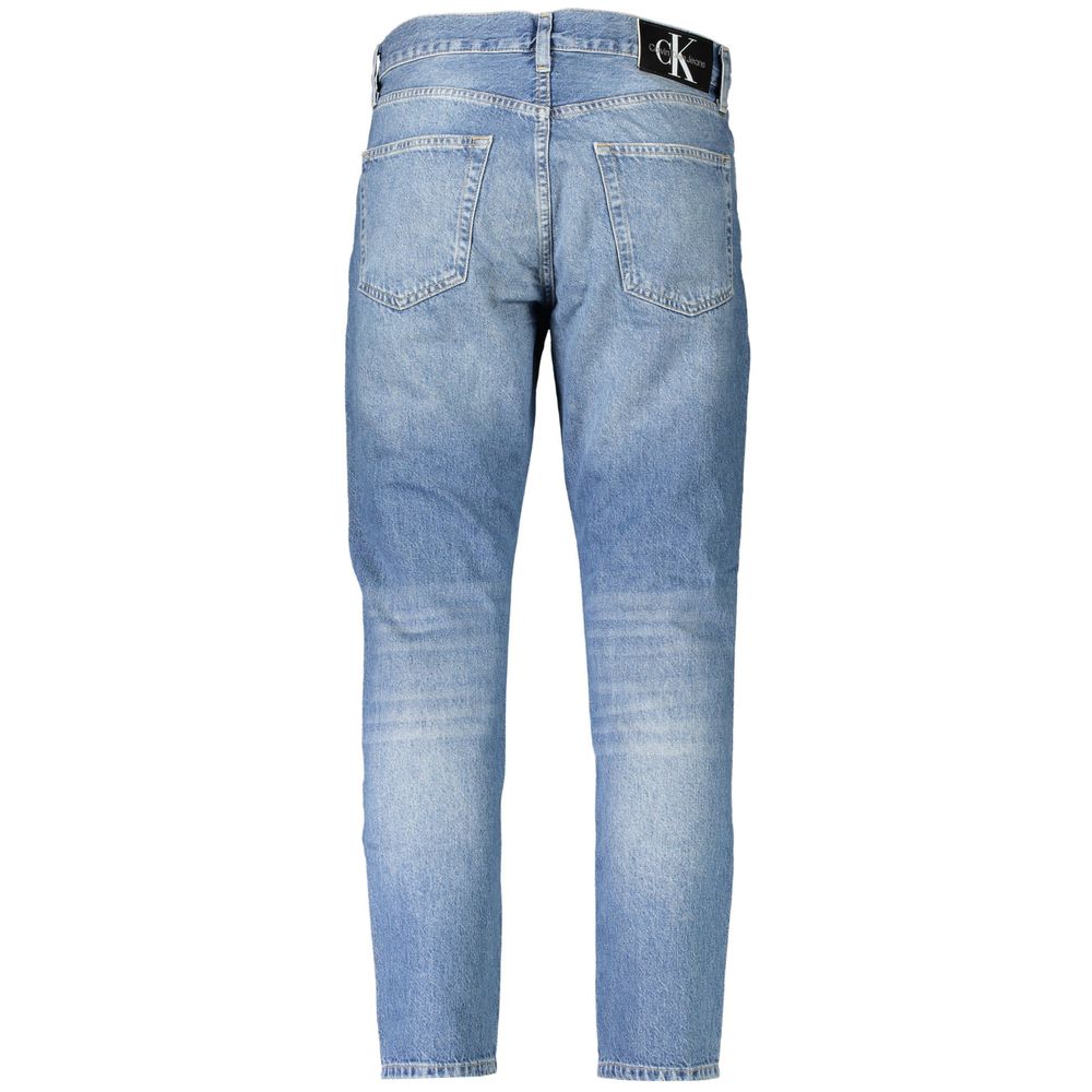 Calvin Klein Blu Cotton Mens Jeans - Luxe Marca