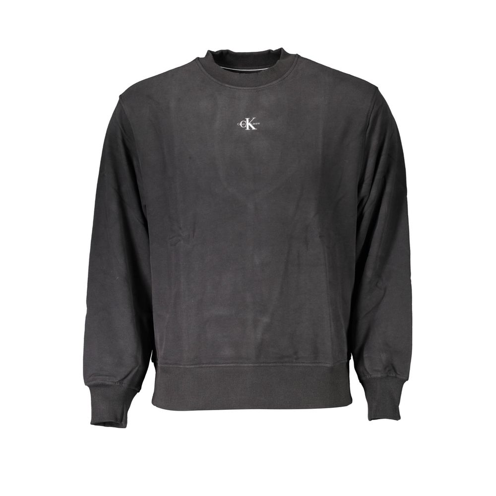 Calvin Klein Black Cotton Men Sweatshirt - Luxe Marca