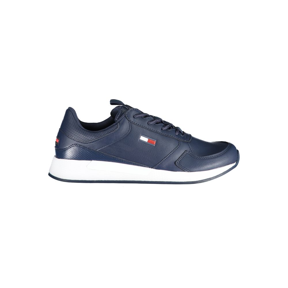 Tommy Hilfiger Blue Polyurethane Men Sneaker - Luxe Marca
